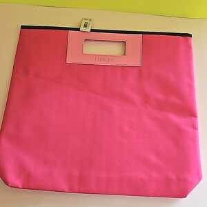 NWT Clinique large pink tote 💗